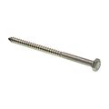 Prime-line Lag Screw Bolt Hex Head 1 4 In X Stainless Steel Pack Of 15
