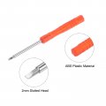 5pcs Mini Slotted Screwdriver 2mm Flat Head For Watch Eyeglasses Electronics Repair Red