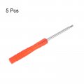 5pcs Mini Slotted Screwdriver 2mm Flat Head For Watch Eyeglasses Electronics Repair Red