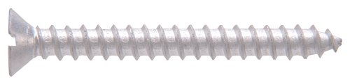The Hillman Group 991 Aluminum Flat Head Slotted Wood Screw 6 X 3 4 In 42-pack