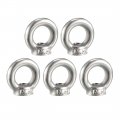 Uxcell Lifting Eye Nut M3 Female Thread 304 Stainless Steel Round Shape For Rope Fitting Pack Of 5