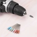 Uxcell 5 Pcs Silicone Rubber Grinding Buffing Wheels 120 Grits 6mm Dia Pointed Polishing Head For Electric Rotary Tool