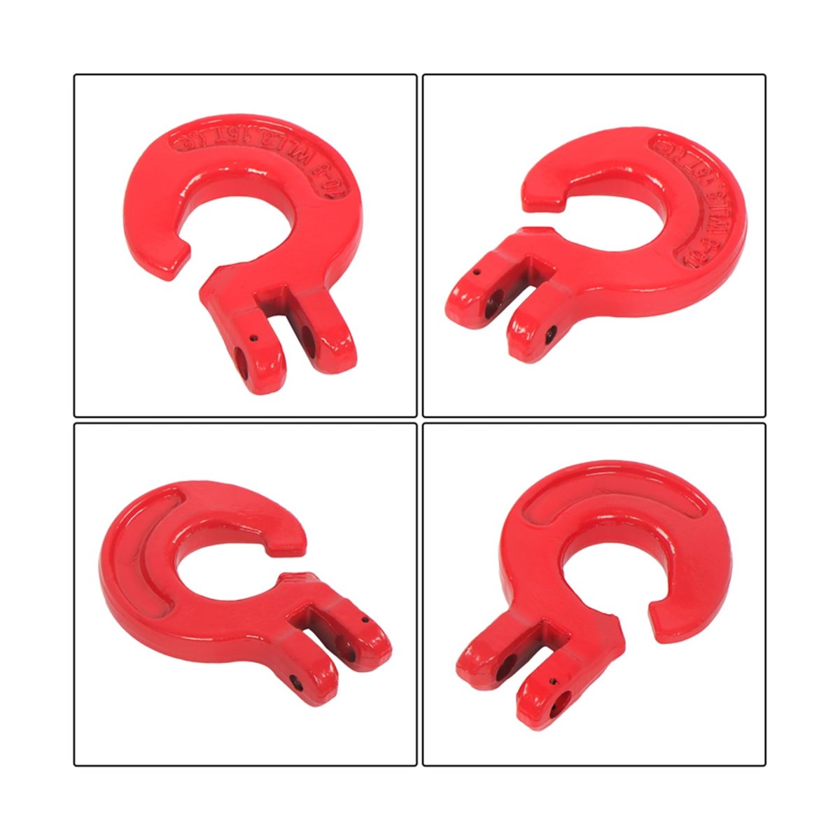 4 Pcs 3 8 In Logging Chain Choker Hook G80 Link 6900 Lbs Working Load Limit For Towing Lifting Hanging Port And Off Road