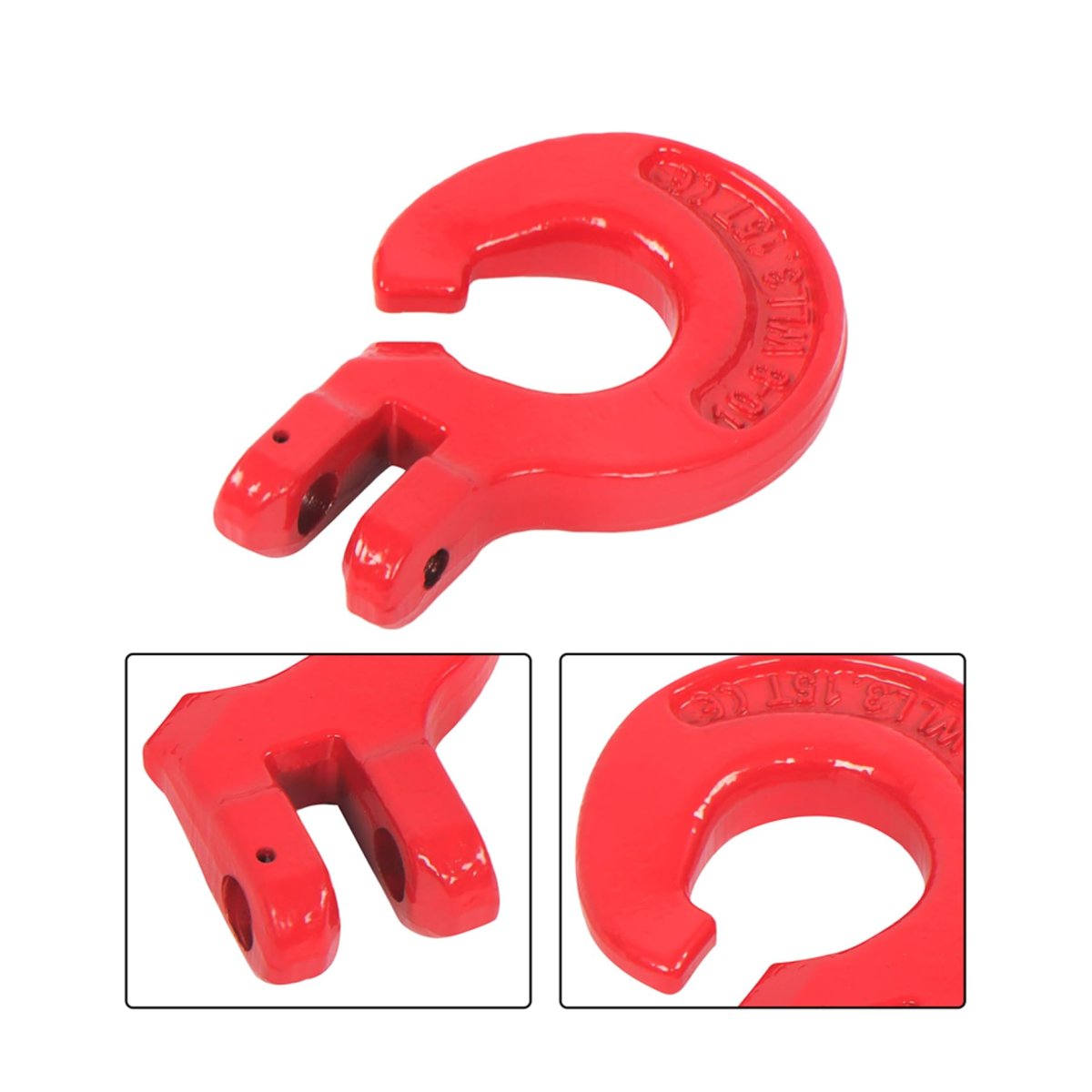 4 Pcs 3 8 In Logging Chain Choker Hook G80 Link 6900 Lbs Working Load Limit For Towing Lifting Hanging Port And Off Road