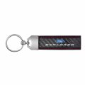 Ipick Image Made For Ford Explorer Real Black Carbon Fiber Loop Strap Key Chain With Red Stitching