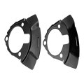 Front Brake Dust Shields For Chevy Silverado Suburban 1500 1999 2006 Black Steel Disc Type Rust Resistant Replaces 15181162 