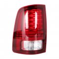 Left Side Tail Light Replacement For 2013-2018 Ram 1500 2500 3500 Red Lens Black Interior Rear Brake Lamp Assembly Driver 