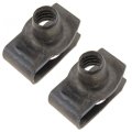 Clip Nut 2 Pieces Made Of Steel Black U Threaded Grade Clockwise Thread Direction 5 16-18 Inches Callout Size Excluded Integral 