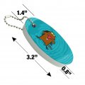 Graphics More Angry Beavers Daggett Floating Keychain Oval Foam Fishing Boat Buoy Key Float