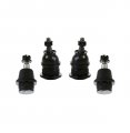Partsw 4 Pc Front Upper Lower Ball Joints Driver Passenger Side Lower Fit Steel Control Arms Fits Models With Torsion Bar 