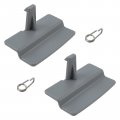 Carbhub 2 Pcs Gray Center Console Seat Lid Latch Fit For Ford F150 F-150 2010-2018