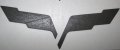 2005-2013 Corvette Emblem Blackout Overlay Set Of 2