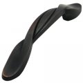 Cosmas 25 Pack 9009orb Oil Rubbed Bronze Twist Cabinet Hardware Handle Pull 3 Inch 76mm Hole Centers 