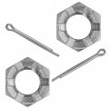 Caltric Front Axle Nut Compatible With Kawasaki Kfx700 Ksv700 2004-2011 92015-1765 Qty 2