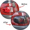 Hirufait 2pcs Taillights Smoked Tint Light Lamp Covers For Toyot Fj Cruiser 2007-2021 Abs Material Car Lights Guard Cover Trim