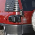 Hirufait 2pcs Taillights Smoked Tint Light Lamp Covers For Toyot Fj Cruiser 2007-2021 Abs Material Car Lights Guard Cover Trim