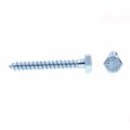 Prime-line Hex Lag Screws 1 4 In X 2 A307 Grade A Zinc Plated Steel 100 Pack