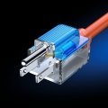 100 Ft Outdoor Extension Cord 14 Awg Orange Lighted Etl Listed 3 Prong Grounded Plug For Home And Job Sites 