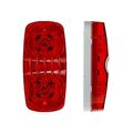 Partszone 10x Double Bubble Tiger Eye Marker Light Red 4x2 Exterior Trailer Lights 10led Bulls