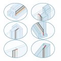 Uxcell 1-3 8 35mm Width 4m Long Weather Stripping Frameless Door Bottom Seal Clear