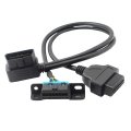 Ikkegol Pack Of 4 Right Angle Universal Obd2 Obd Ii 16 Pin Splitter Y Open Cable J1962 1 Male To 2 Female Connector With 
