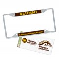 Western Michigan University Metal License Plate Frame And Sticker For Front Or Back Of Car Officially Licensed Sticker Combo 