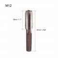 Uxcell Metric Hand Tap M12 Thread 75 Pitch 4 Straight Flutes H2 Alloy Tool Steel Bottom Er Screw Tap Set Tapping Tools For