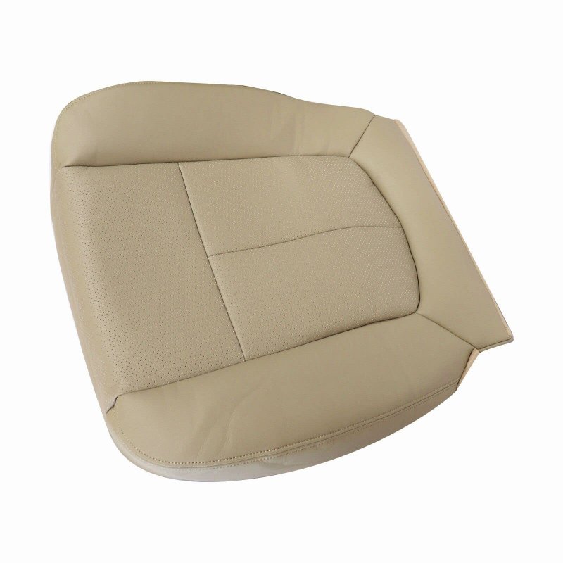 Front Driver Side Bottom Replacement Seat Cover For Ford F150 2009 2010 2011 2012 2013 2014 Tan Perforated Microfiber Leather