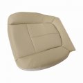 Front Driver Side Bottom Replacement Seat Cover For Ford F150 2009 2010 2011 2012 2013 2014 Tan Perforated Microfiber Leather