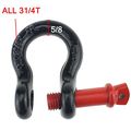 Iztor 5 8 D Ring Bow Shackle Isolator 2 Pk Unbreakable 19 Tons 42990 Lbs Breaking Strength For Vehicle Recoverytow Strap Hooks 
