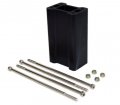 Spi Sm-08066-4 4 Snowmobile Handlebar Riser Block For Many Arctic Cat Polaris Models With Flat Style Steering Post 