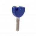 Newsmarts Blue Motorcycle Key Uncut Replacement Blank Blade For Vespa Piaggio 3vte Fly 125 200 Gts250 300