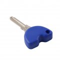 Newsmarts Blue Motorcycle Key Uncut Replacement Blank Blade For Vespa Piaggio 3vte Fly 125 200 Gts250 300