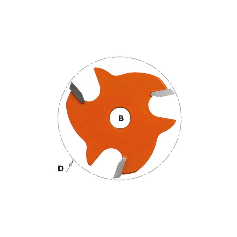 Cmt 822 316 11 3-wing Slot Cutter With 1 16-inch Cutting Length And 5 Bore