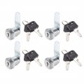 Uxcell Cam Lock 3 4 Cylinder Length Cabinet Locks With No Fits For 1 2 Max Thickness Panel Keyed Different Zinc Alloy Secure