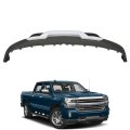 Front Lower Bumper Valance With Chrome Skid Plate And Tow Hook Holes Primered Replacement For Silverado 1500 2016 2017 2018 
