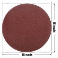 Hifrom 5 Inch Sanding Discs No-hole Hook And Loop 80 Grit Sandpaper Aluminum Oxide Random Orbital Sander Pads 60-pack