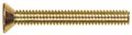 Brass Flat Head Slotted Machine Screw 8-32 X 1 25 In 24 Pack Model 2093 Plain Finish Corrosion Resistant Unc Thread 