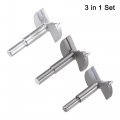 Uxcell Forstner Wood Boring Drill Bits 50mm 53mm 55mm Dia Hole Saw Carbide Alloy Steel Tip Round Shank Cutting For Hinge