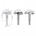 Uxcell Forstner Wood Boring Drill Bits 50mm 53mm 55mm Dia Hole Saw Carbide Alloy Steel Tip Round Shank Cutting For Hinge