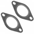 Caltric 2 Muffler Exhaust Pipe Gasket Seal For Kawasaki Mule 550 Kaf300-c 1997-2004 