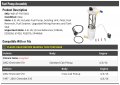 Fuel Pump Assembly With Sending Unit Float Reservoir Strainer Wiring Harness And Tank Seal Compatible 1997-2002 Chevy S10 4 3l