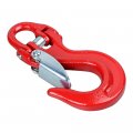 Amopacorp Set Of 2 Red Heavy Duty Half-link Clevis 3 16 1 4 Winch Hook For Rigging Towing Trailer Crane Wrecker Lifting