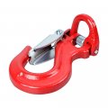 Amopacorp Set Of 2 Red Heavy Duty Half-link Clevis 3 16 1 4 Winch Hook For Rigging Towing Trailer Crane Wrecker Lifting