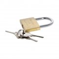 Mromax Brass Keyed Different Padlock 1 57 Wide Brushed Finish Key Lock With 0 94 Long Harden Shackle For Drawer Door Cabinet