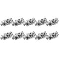 10pcs Solar Panel Ground Clamp High Strength Aluminum Alloy Construction Protection Easy Installation Ideal For Photovoltaic