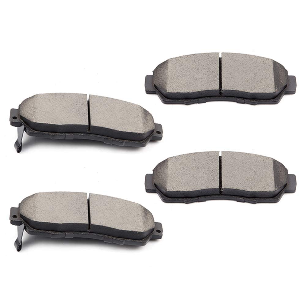 Front D1089 Ceramic 4pcs W Hardware Disc Brake Pad Set