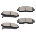 Front D1089 Ceramic 4pcs W Hardware Disc Brake Pad Set 