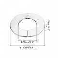 Uxcell Wall Split Flange 201 Stainless Steel Round Escutcheon Plate For 71mm Diameter Pipe