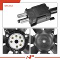 A-premium Engine Radiator Cooling Fan Assembly Compatible With Select Mercedes-benz Models S320 1994-1995 S420 S500 S600 Cl500
